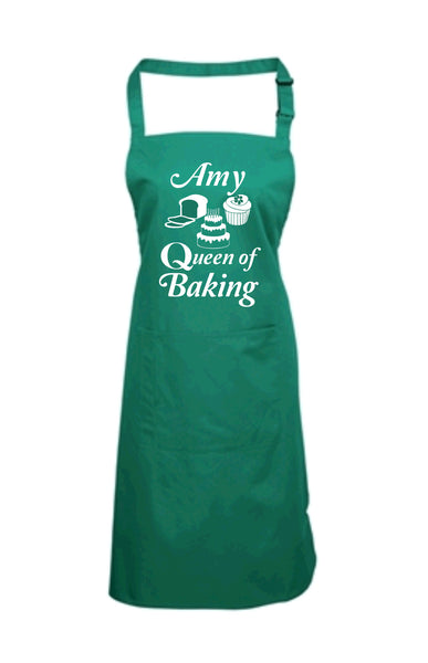 Personalised Queen of Baking Apron