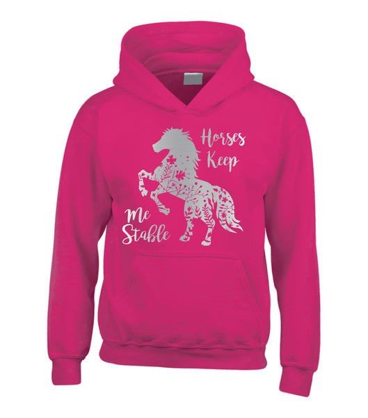 Horses Keep Me Stable Horse Riding Hoodie