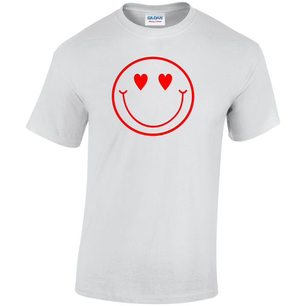 Heart Face Valentine's Day Men's T-shirt
