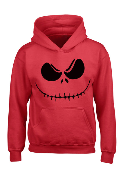 Jack Skeleton Face. Kid's and Adult halloween hoodies