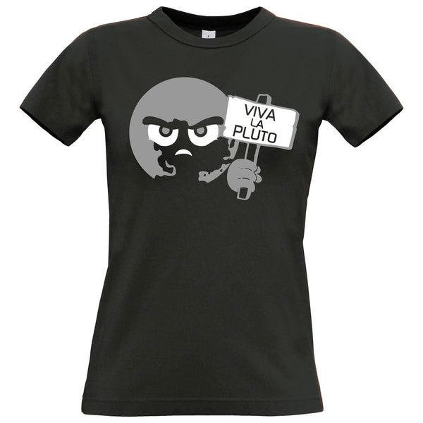 Viva La La Pluto Women's Fitted T-Shirts
