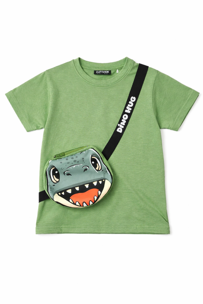 ColT & KiN –  "Dino Hug" Unisex Pocket Tee