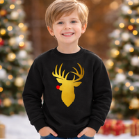 Sweat Cerf de Noël au nez rouge