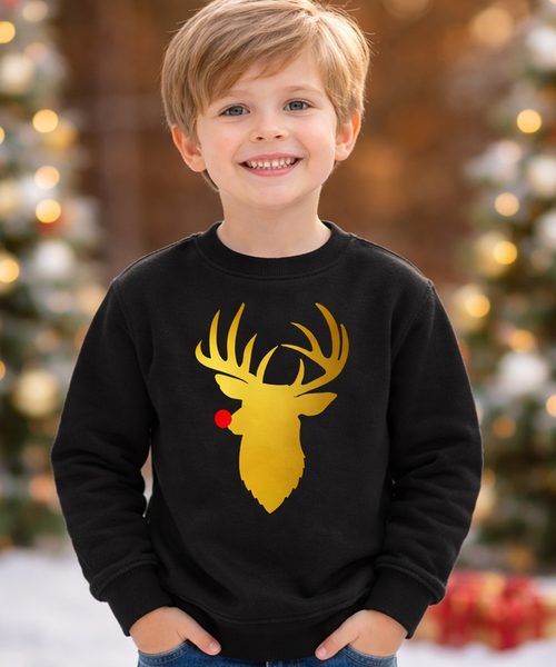 Sweat Cerf de Noël au nez rouge