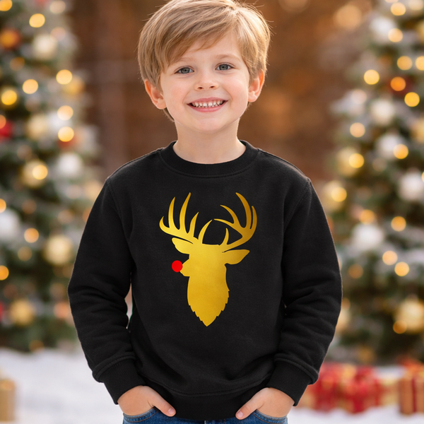 Sweat Cerf de Noël au nez rouge