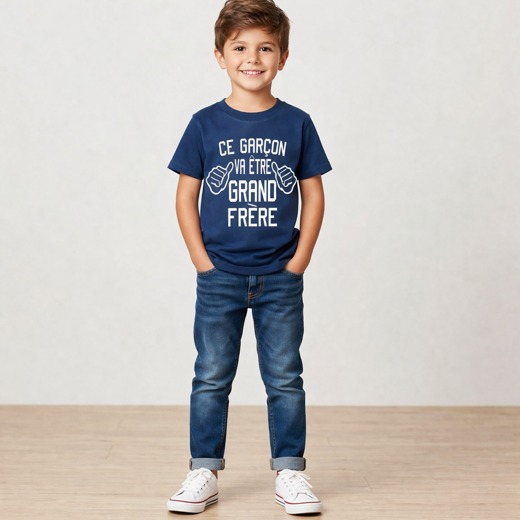 T-shirt enfant Ce Garcon va être Grand Frère