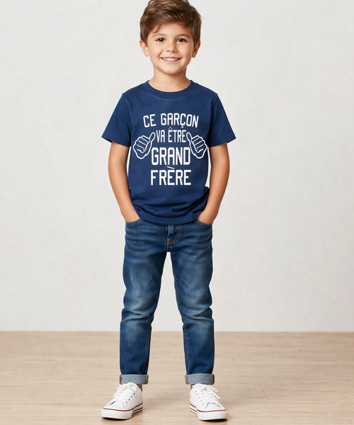 Ce Garcon va être Grand Frère Children's T-shirt