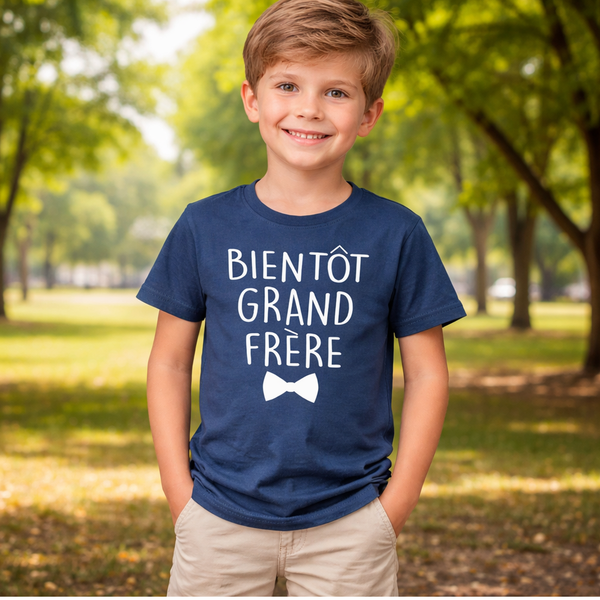 T-shirt enfant Bientôt Grand Frère