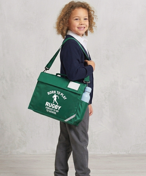 Born to Play Rugby, Forced to Go to School Kids' Book Bag with Shoulder Strap | 5L Capacity | Multiple Colours