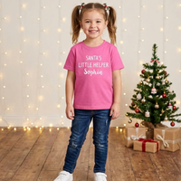 T-shirt enfant personnalisé petit assistant du Père Noël