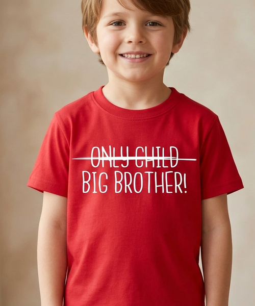 'Seul enfant grand frère' T-shirt enfant