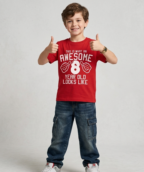 This Is What An Awesome 8 Year Old Looks Like Children's T-Shirt