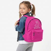 Sac à dos lapin illustré personnalisé et nom 