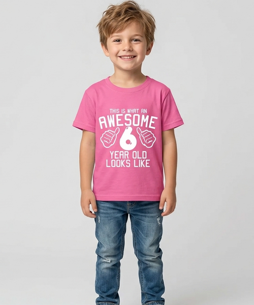This is What An Awesome 6 Year Old Looks Like Children's T-Shirt