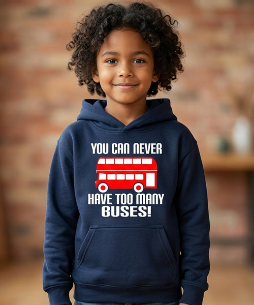 You Can Never Have Too Many Buses! Children's Hoodie