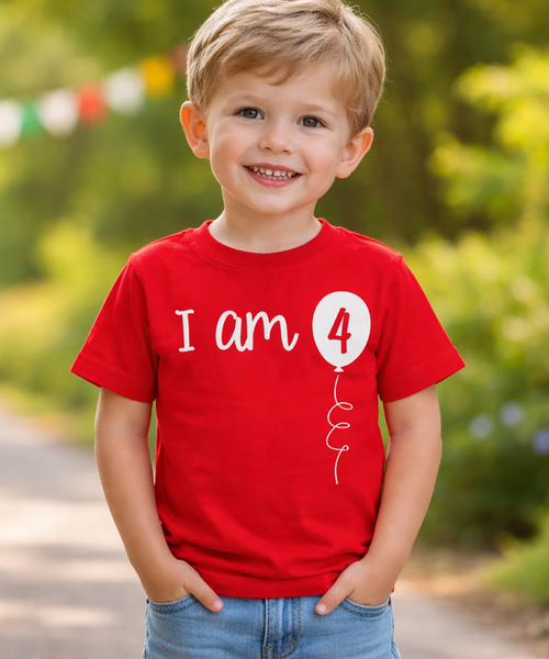 Je suis 4 T-shirt d'anniversaire pour enfants 