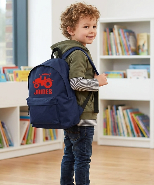 Personalised Tractor Backpack