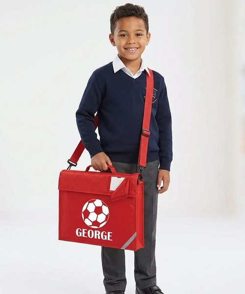 Personalised Football Bookbag with Straps