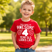 This is What An Awesome 4 Year Old Looks Like Children's T-Shirt