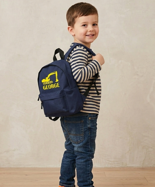 Sac à dos Digger personnalisé avec imprimé jaune 