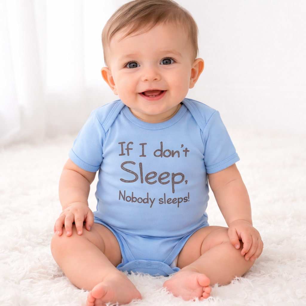 Si je ne dors pas, personne ne dort ! Bébé Body