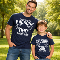 This is what an Awesome Dad and Awesome Son Looks Like Father's Day Set