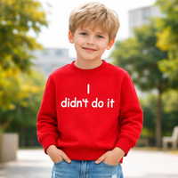 I Didn’t Do It Children’s Sweatshirt – Clearance £8.99