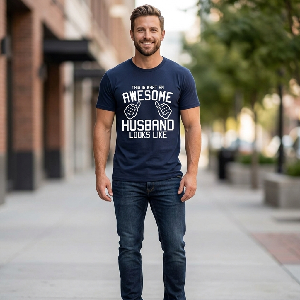 This is what an Awesome Husband Looks Like. Men's T-Shirt