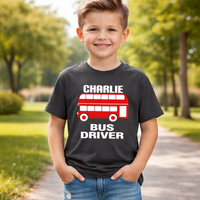 Personalised Bus Driver Children's T-shirt