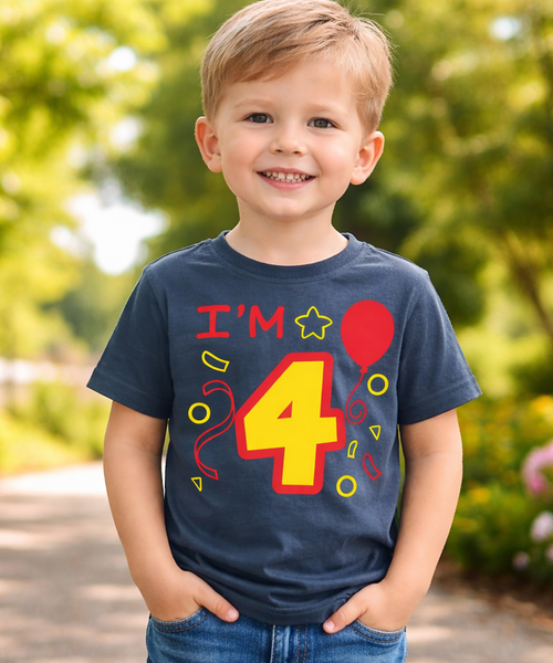 J'ai 4 ans T-shirt anniversaire enfant 