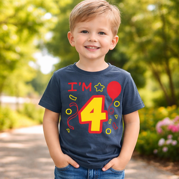 J'ai 4 ans T-shirt anniversaire enfant 