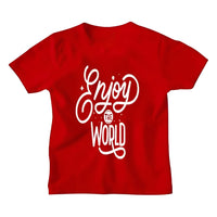 Enjoy the world Children's red T-shirt