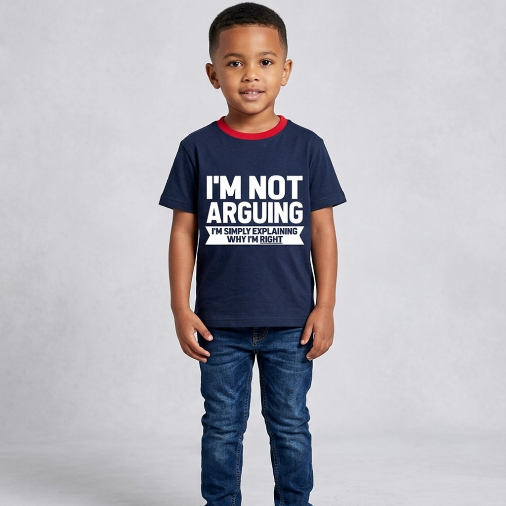 Je ne discute pas, j'explique pourquoi j'ai raison T-shirt enfant 