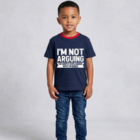 Je ne discute pas, j'explique pourquoi j'ai raison T-shirt enfant 