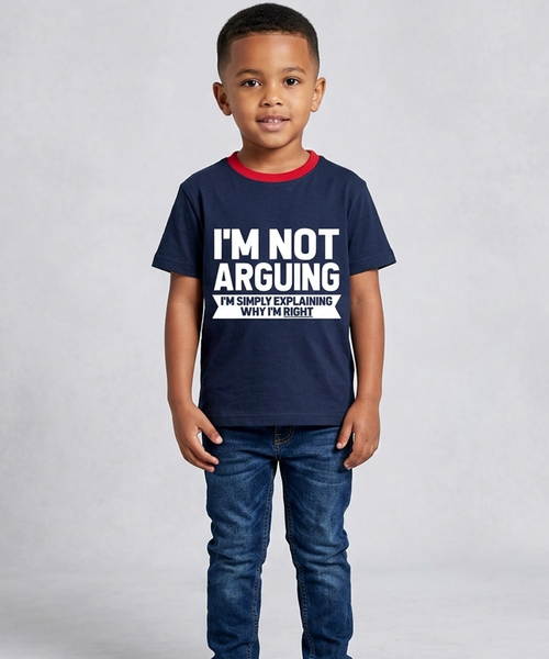 Je ne discute pas, j'explique pourquoi j'ai raison T-shirt enfant 