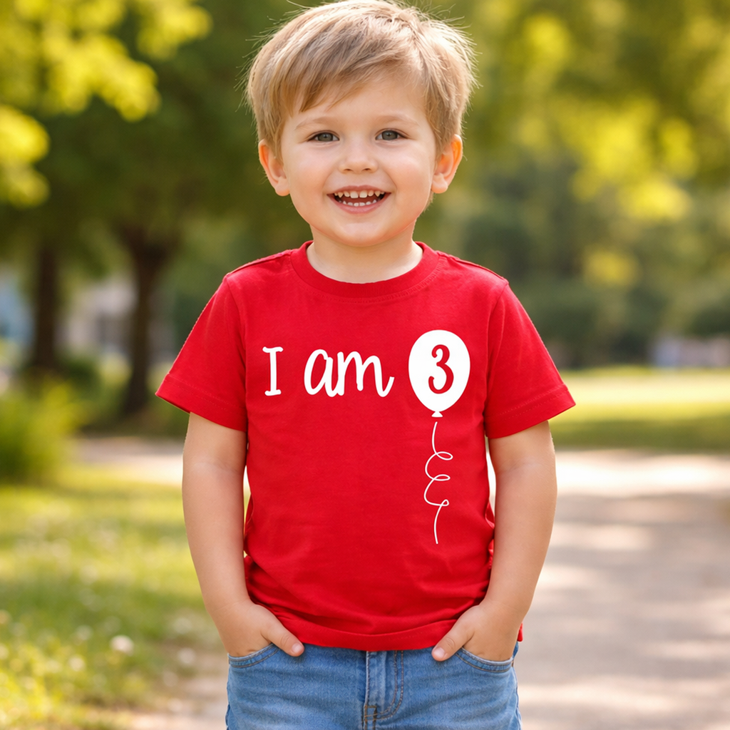 I Am 3 Children's Birthday T-Shirt