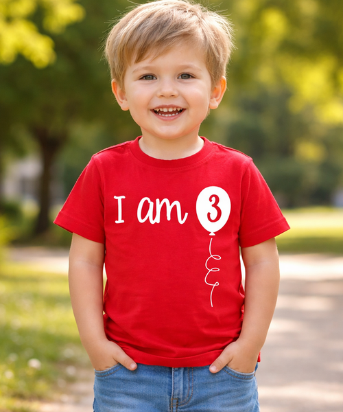 I Am 3 Children's Birthday T-Shirt