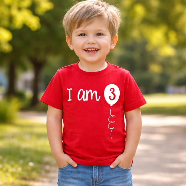 I Am 3 Children's Birthday T-Shirt