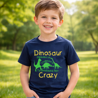 T-shirt enfant dinosaure fou