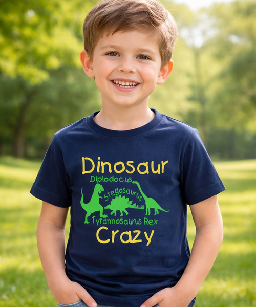 T-shirt enfant dinosaure fou