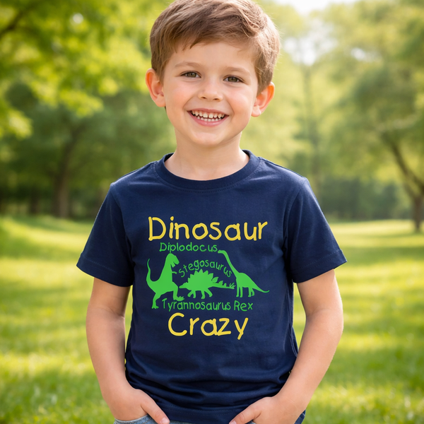 T-shirt enfant dinosaure fou