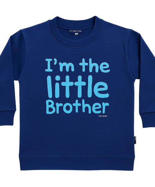 Je suis le petit frère Sweat-shirt bleu marine