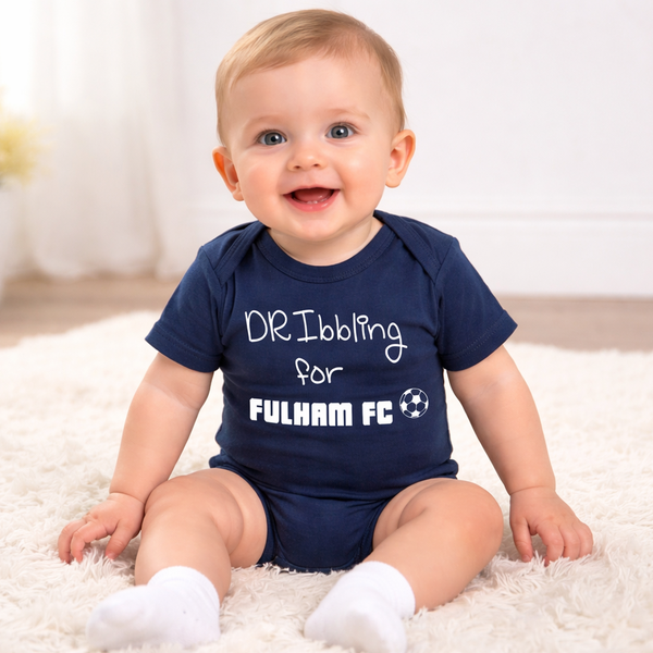 Dribbling For Fulham Football Baby Bodysuit