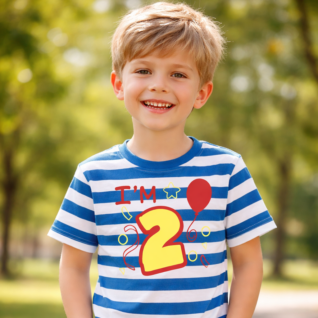 J'ai 2 ans T-shirt anniversaire enfant 