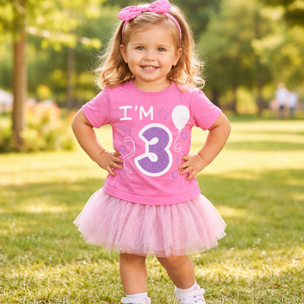 J'ai 3 ans T-shirt anniversaire enfant 