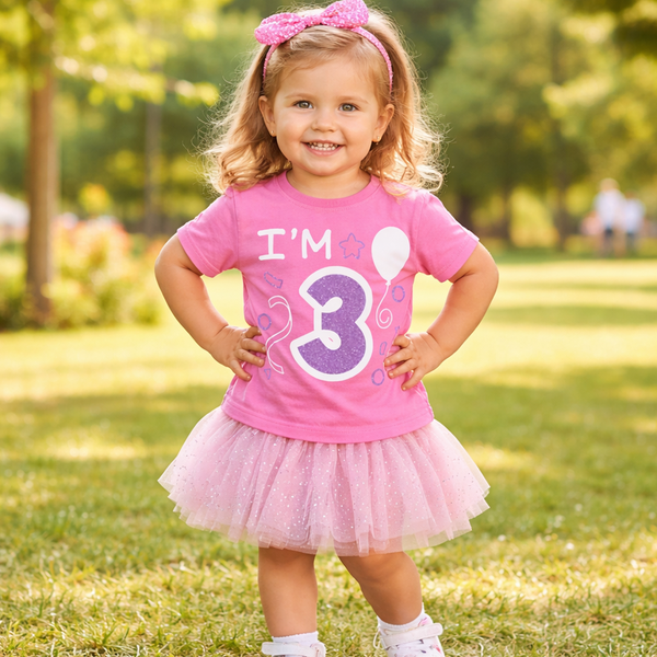 J'ai 3 ans T-shirt anniversaire enfant 