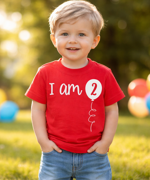 Je suis 2 T-shirt d'anniversaire pour enfants 