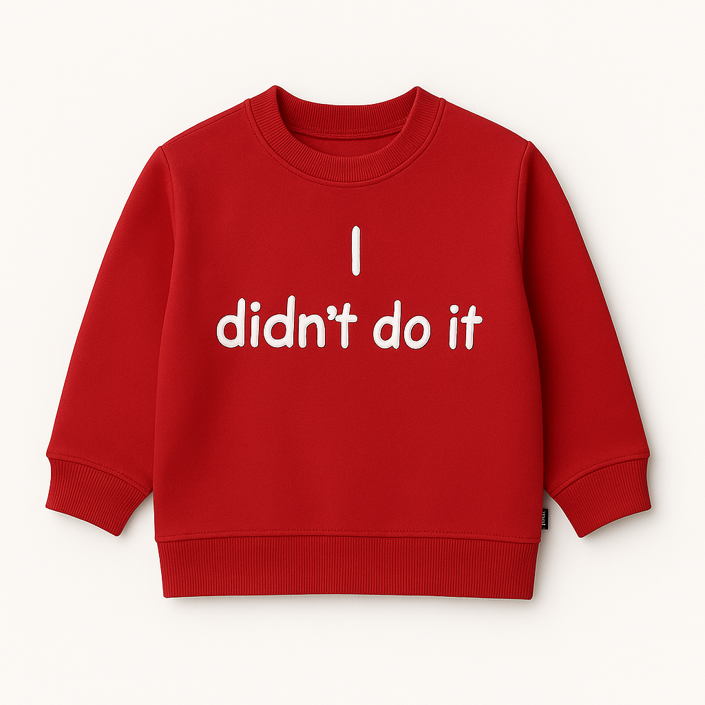 I Didn’t Do It Children’s Sweatshirt – Clearance £8.99