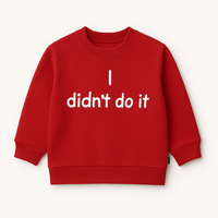 I Didn’t Do It Children’s Sweatshirt – Clearance £8.99