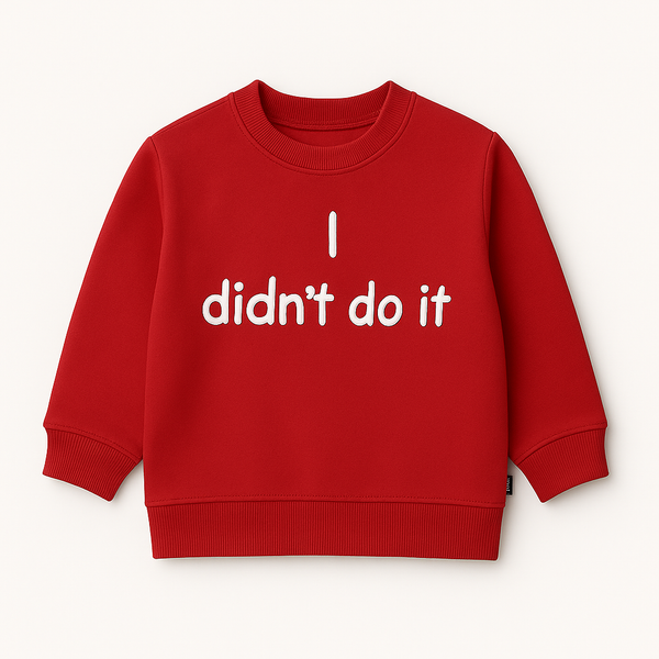 I Didn’t Do It Children’s Sweatshirt – Clearance £8.99